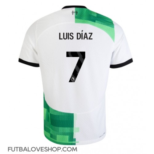 Dres Liverpool Luis Diaz #7 Preč 2023-24 Krátky Rukáv